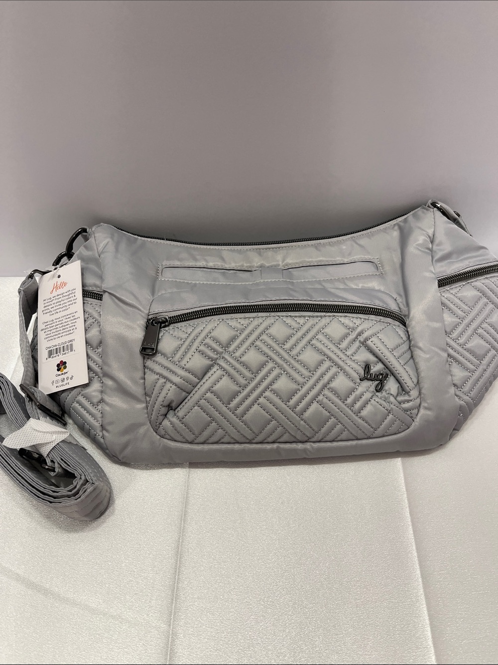 LUG - Cha Cha Crossbody Bag in Cloud Grey